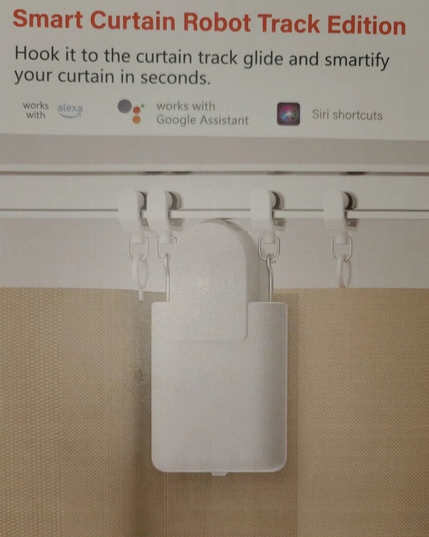 Smart Home Automated Curtain Opener Robot TUYA Bluetooth with Remote Control, Timer Switch, Voice Control, Manual Control for I-Rail U-Rail Curtains