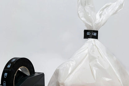 1” x 88 Yards Tamper Evident Security Tape for Safe Delivery 1600 Sections Black