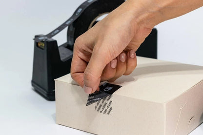 1” x 88 Yards Tamper Evident Security Tape for Safe Delivery 1600 Sections Black