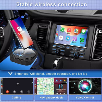 Wireless CarPlay Adapter - Convert OEM Wired to Wireless CarPlay, Plug & Play